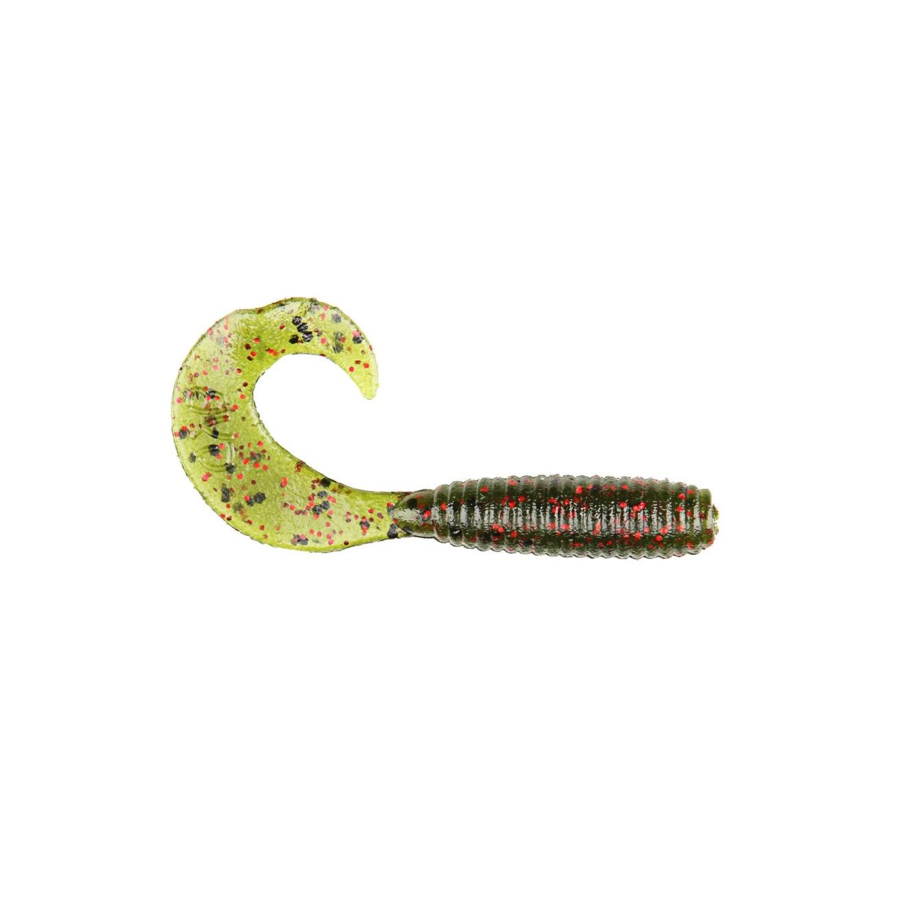 Yamamoto 5” Single Tail Grub - Watermelon Black &amp; Red Flk