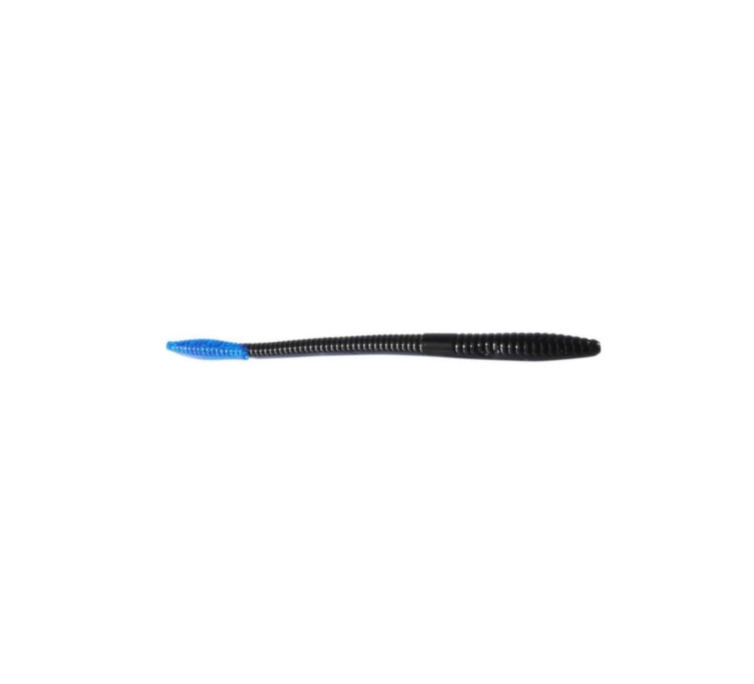Zoom Trick Worm - Black/Blue Tail