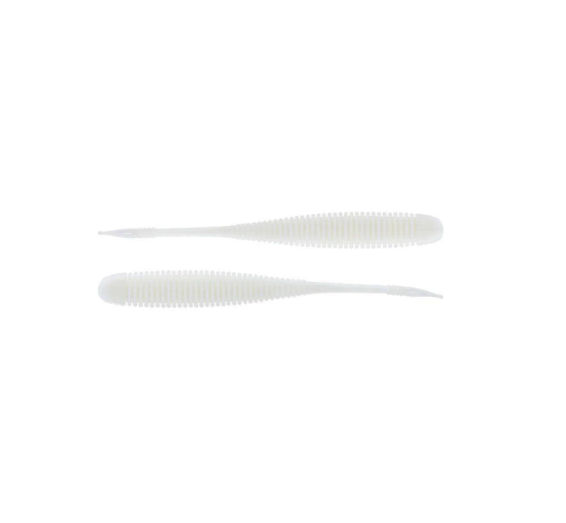 NetBait BaitFuel STH Flat Sided Shad 3.5” 6pk - White