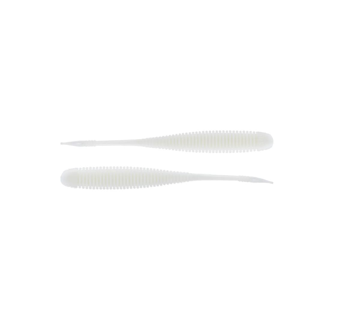 NetBait BaitFuel STH Flat Sided Shad 4.5” 6pk - White