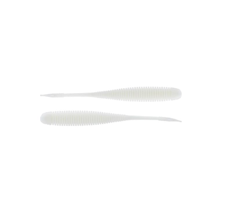 NetBait BaitFuel STH Flat Sided Shad 4.5” 6pk - White