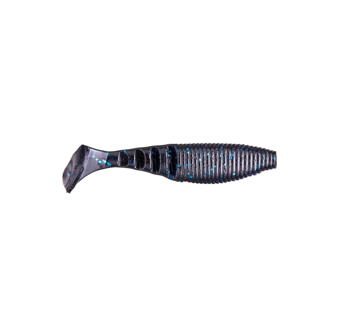 Yamamoto 4” Kickin Zako Swimbait - Black Blue Flk