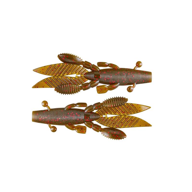 Yamamoto 4.5” Large Flappin Hog - Green Pumpkin Red Flk