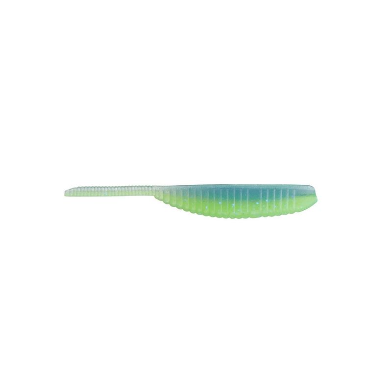 Yamamoto 3” Shad Shape Worm - Chart Electric Blue