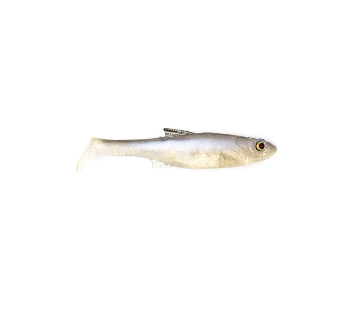 Bass Mafia Daingerous 6” Unrigged Swimbait 2pk - Blackback Shad