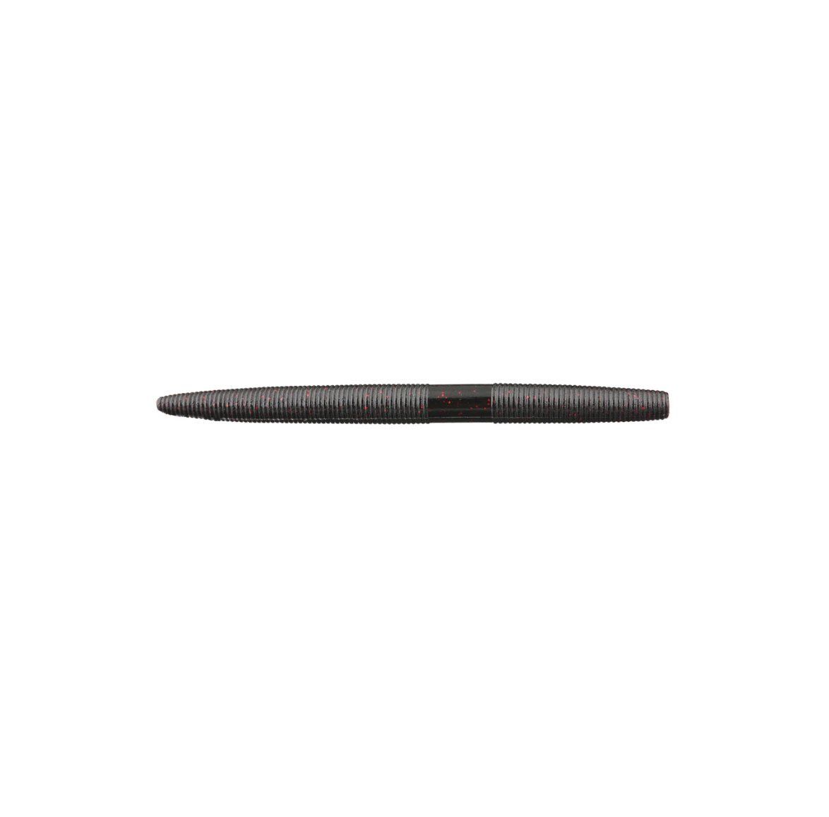 Yamamoto 5” Senko - Black w/ Sm Red Flk