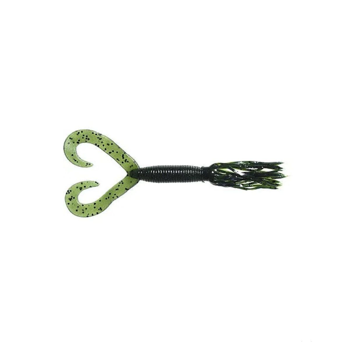 Yamamoto 5” Double Tail Hula Grub - Watermelon Black Flk