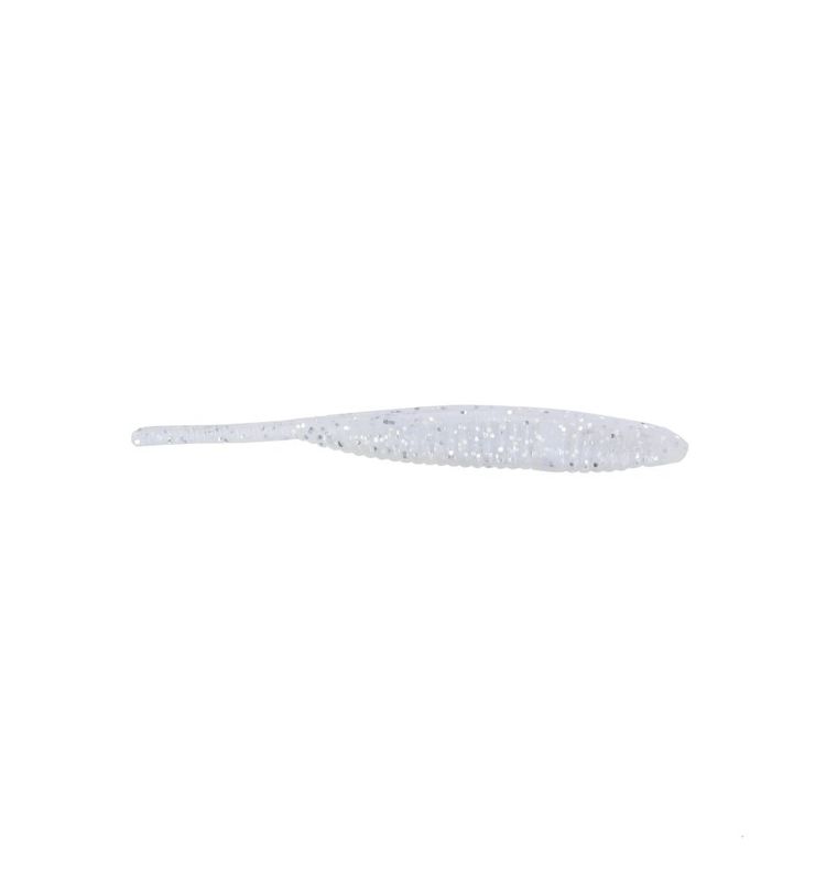 Yamamoto 5” Shad Shape Floater Worm - Blue Pearl Silver Flk