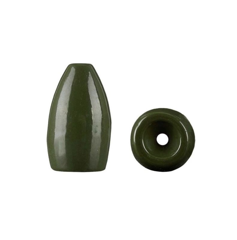 VMC Tungsten Flipping Weights 3pk Green Pumpkin - 3/8oz