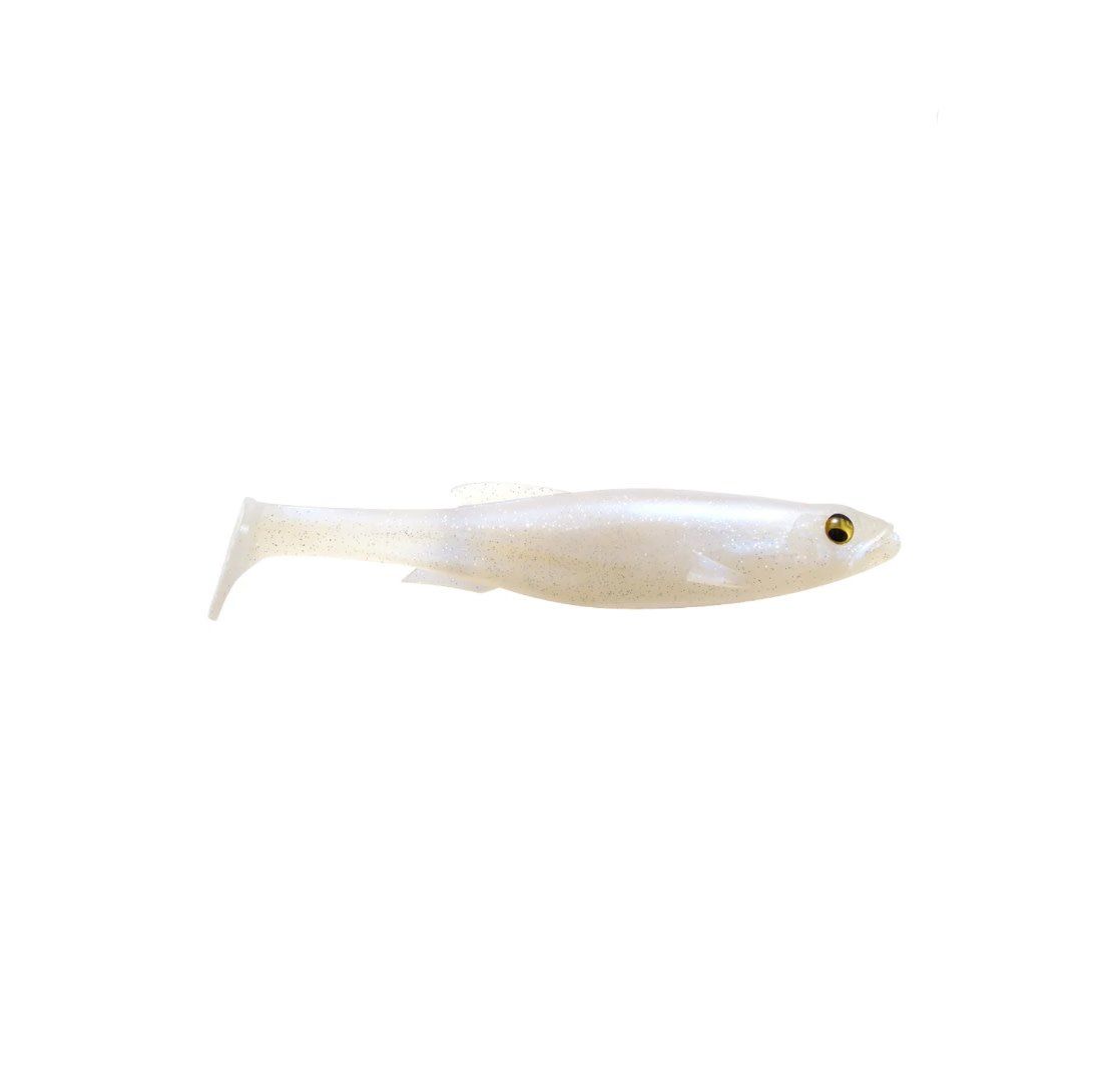 Megabass Magdraft Freestyle 6” Swimbaits 2pk - Ghost Shad Solid