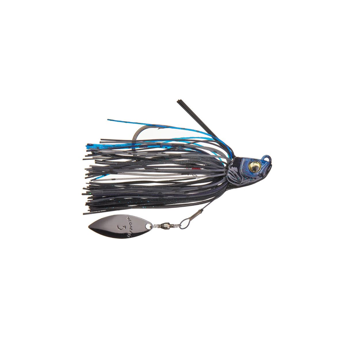 Megabass Uoze Swimmer 1/2oz. Swim Jig - Black and Blue