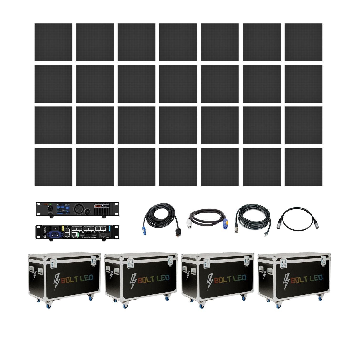 3.91MM INDOOR LED VIDEO WALL SYSTEM PACKAGE | 6.56' FT X 11.48' FT