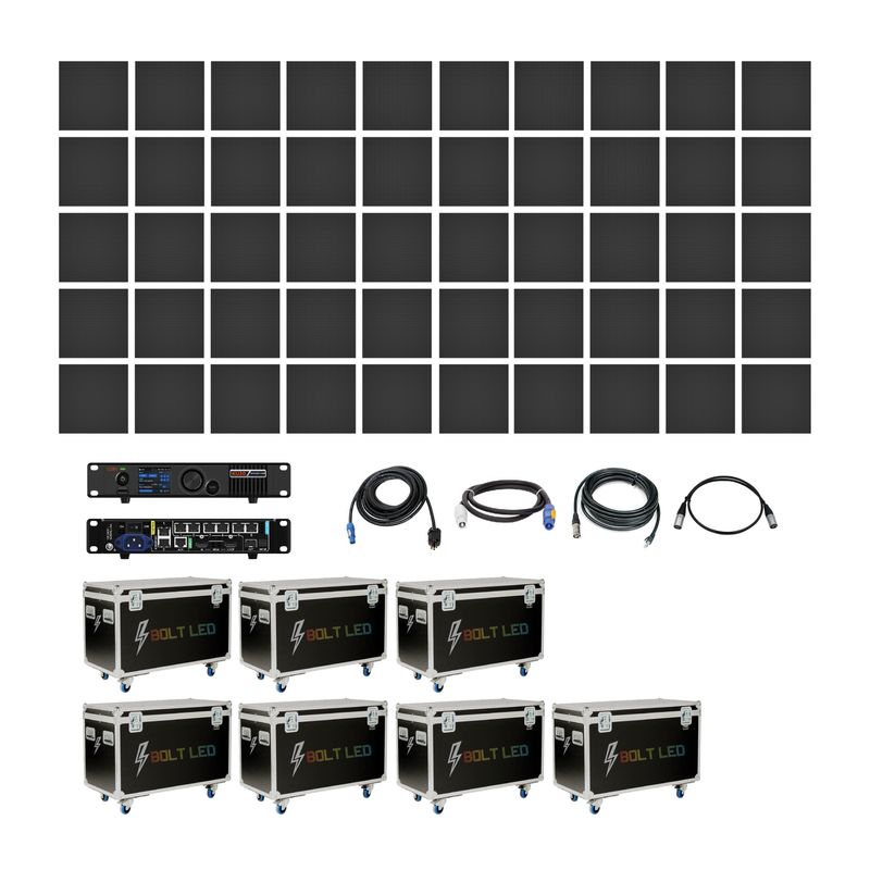 3.91MM INDOOR LED VIDEO WALL SYSTEM PACKAGE | 8.20' FT X 16.40' FT
