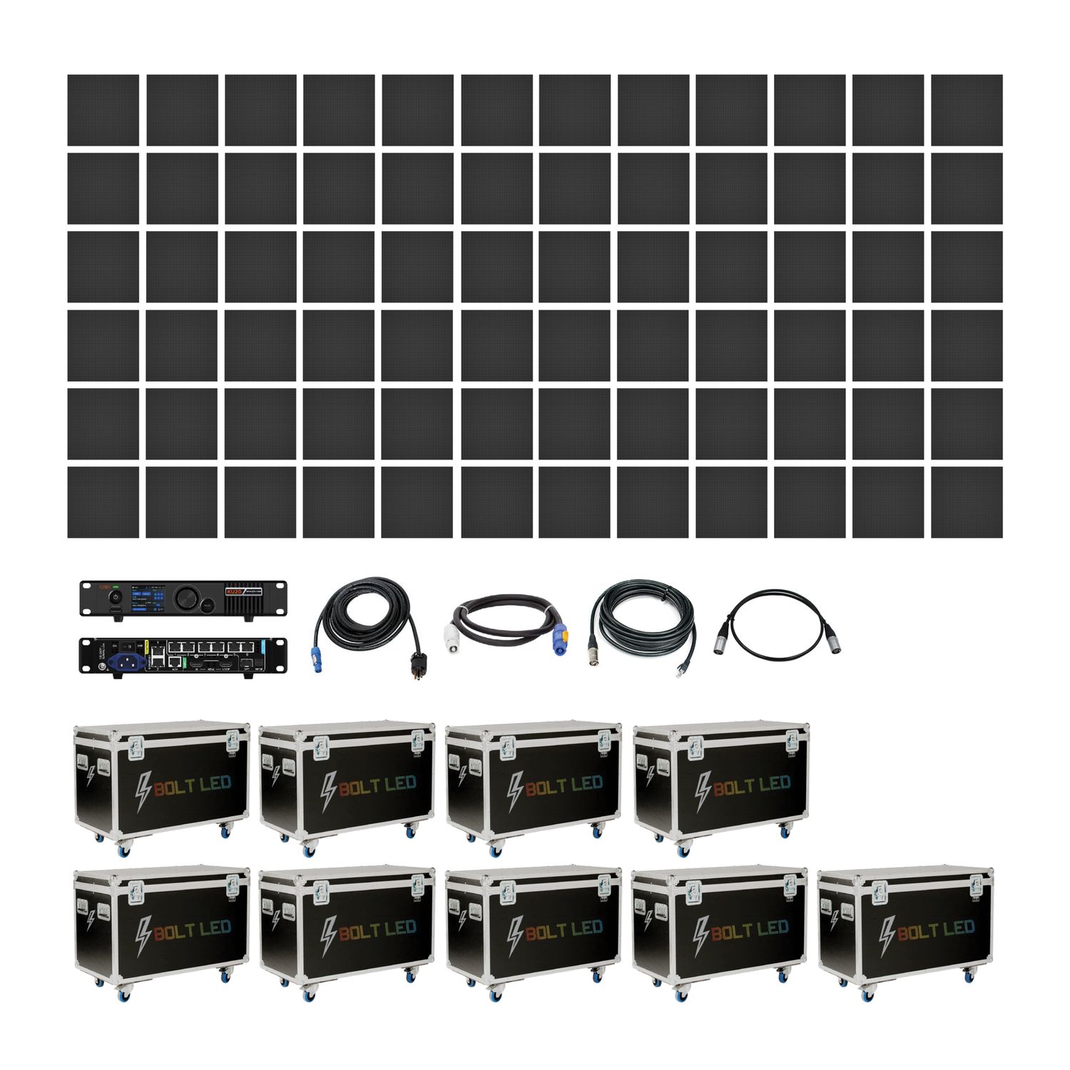 3.91MM INDOOR LED VIDEO WALL SYSTEM PACKAGE | 9.84' FT X 19.69' FT