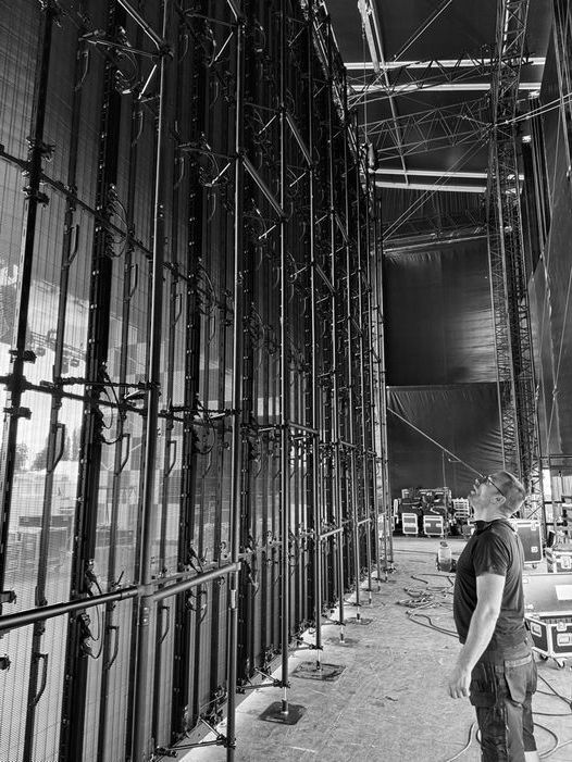 Outdoor Transparent & Mesh Blow-Thru LED Video Wall Rental Outdoor Transparent & Mesh Blow-Thru LED Video Wall Rental