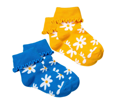 DAISY CUFF SOCK SET SM