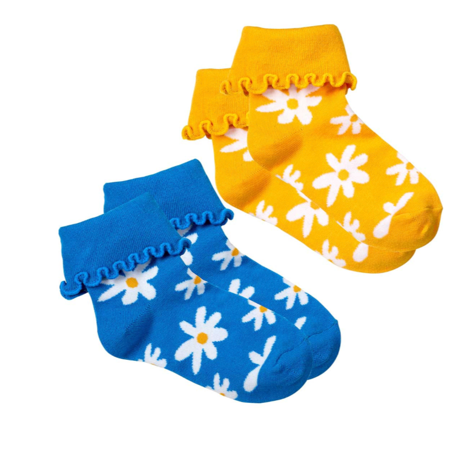 DAISY CUFF SOCK SET MD