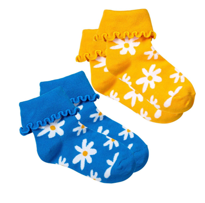 DAISY CUFF SOCK SET LG