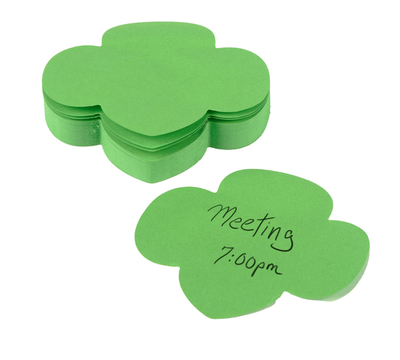 TREFOIL FUN FINDS TREFOIL SHAPED STICKY NOTES