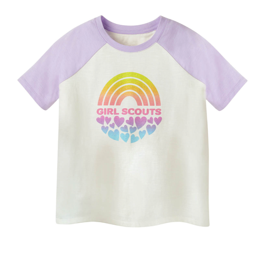 GIRLS&#39; CRYSTALLINE RAINBOW OVERSIZED T-SHIRT XL