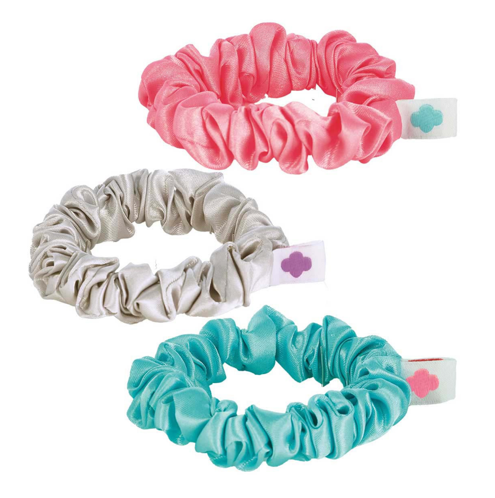 SATIN SCRUNCHIES SET 3-PACK