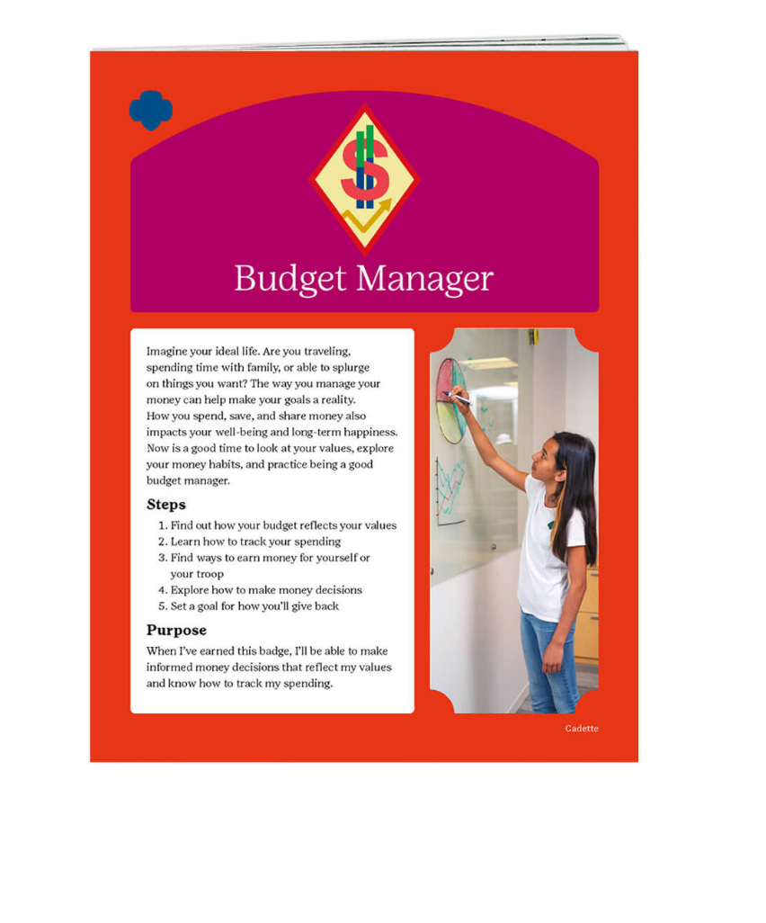 CADETTE BUDGET MANAGER BADGE REQUIREMENTS