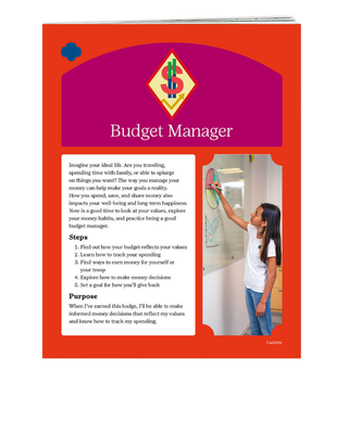 CADETTE BUDGET MANAGER BADGE REQUIREMENTS