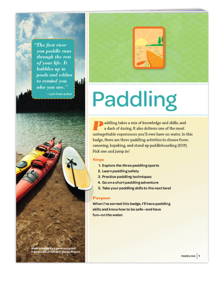 SENIOR PADDLING BADGE REQUIREMENTS PAMPHLET