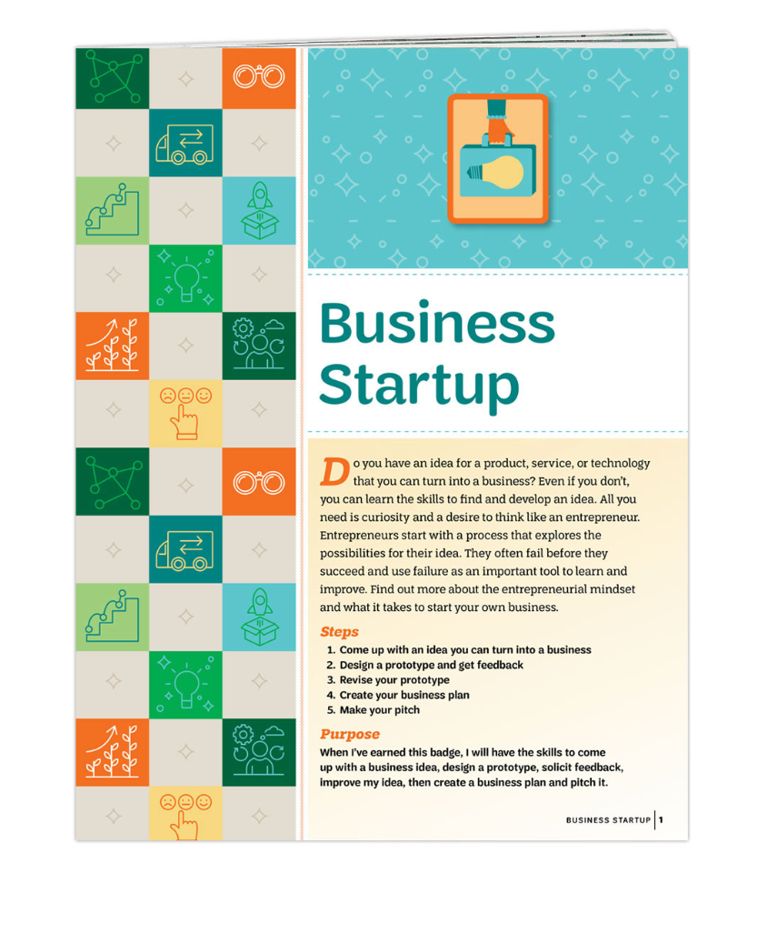 Senior Business Startup Badge Requirements Pamphlet