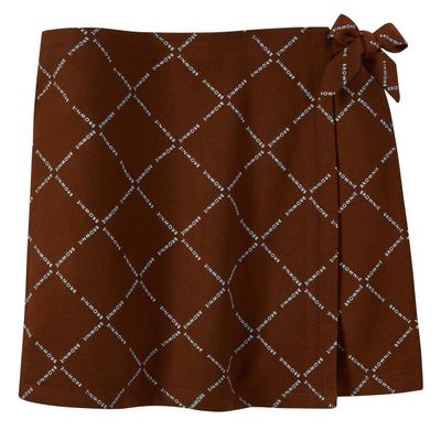 Brownie Printed Wrap Skort