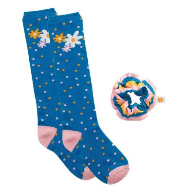 Daisy Sock &amp; Scrunchie Set