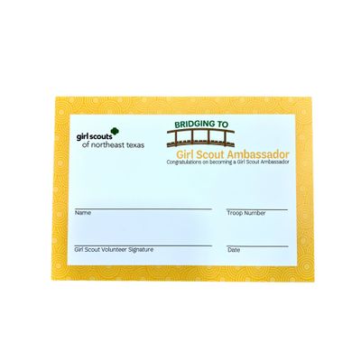 BRIDGING CERTIFICATE TO AMBASSADOR 5&quot; x 7&quot;
