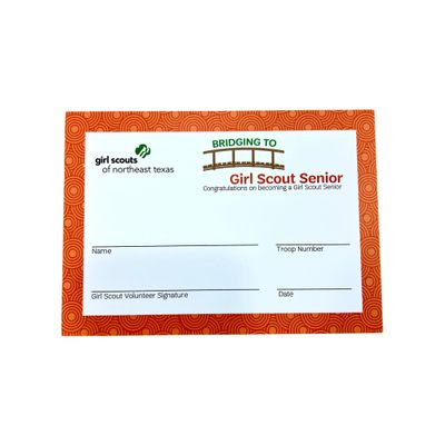 BRIDGING CERTIFICATE TO SENIOR 5&quot; x 7&quot;