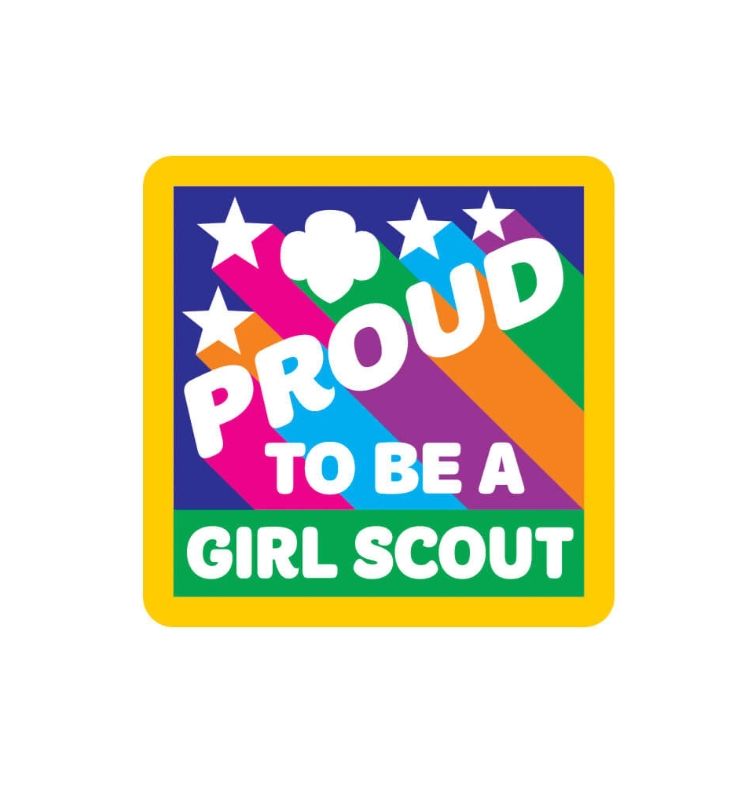 Proud to Be a Girl Scout fun patch