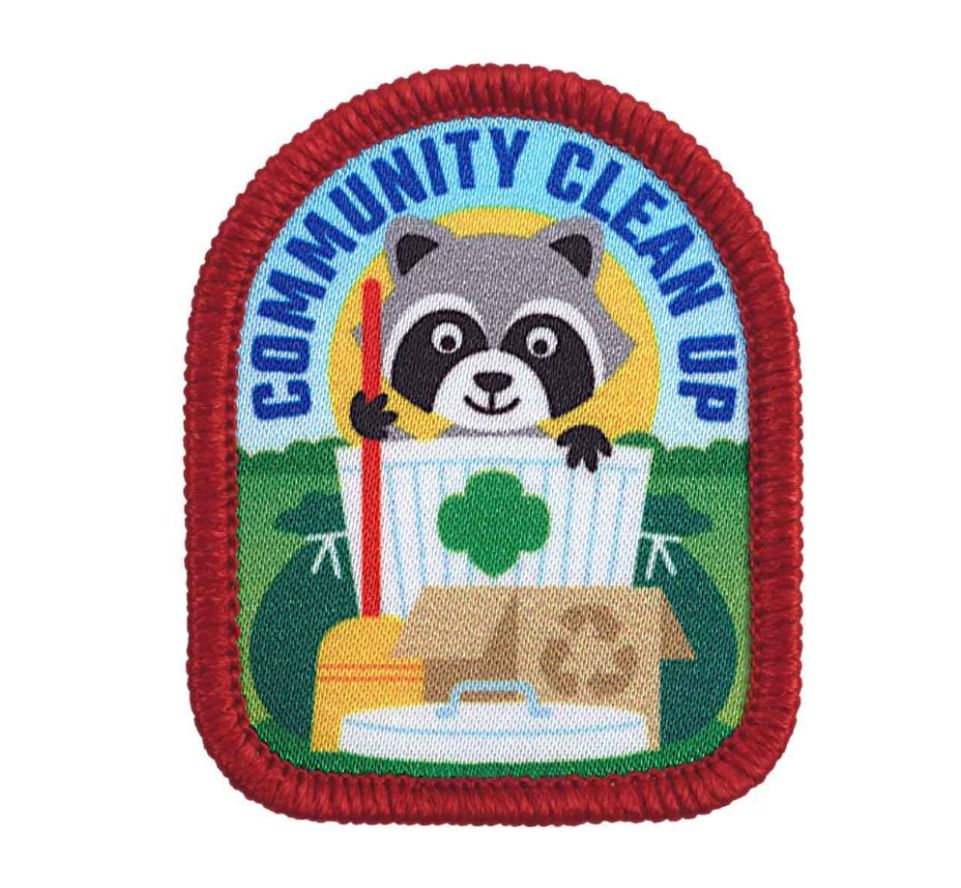 COMMUNITY CLEAN UP RACCOON FUN PATCH