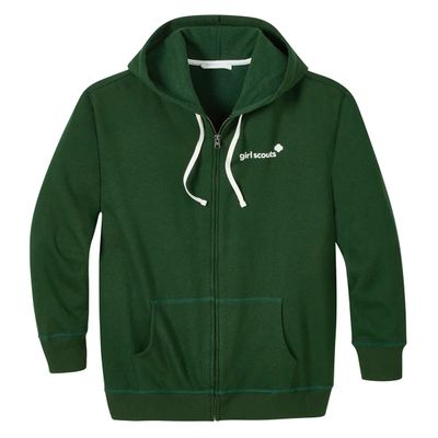 ADULT ZIP-UP HOODIE GREEN