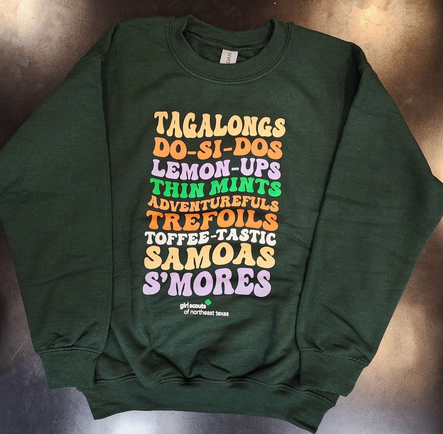 Cookie Wavy Front Green Sweatshirt, Size: Adult 2X