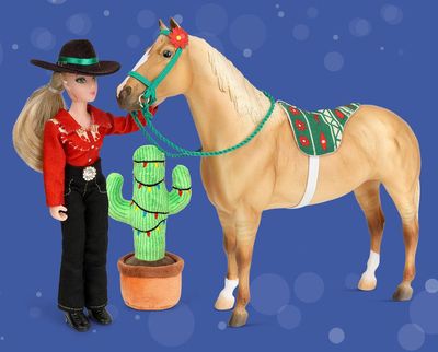 BREYER: 2025 HOLIDAY PLAYSET- HOLIDAY TRAIL RIDE