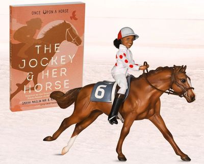 BREYER: CHERYL WHITE &amp; JETOLARA HORSE &amp; BOOK SET