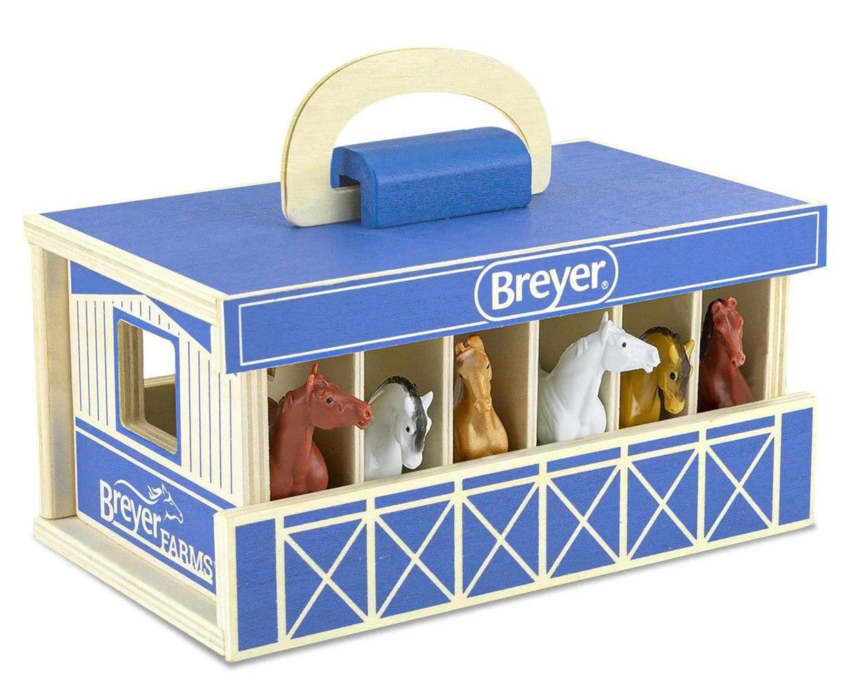 BREYER: FARMS WOODEN STABLE PLAYSET