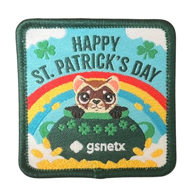 2026 HAPPY ST. PATRICK&#39;S  DAY FUN PATCH- GSNETX