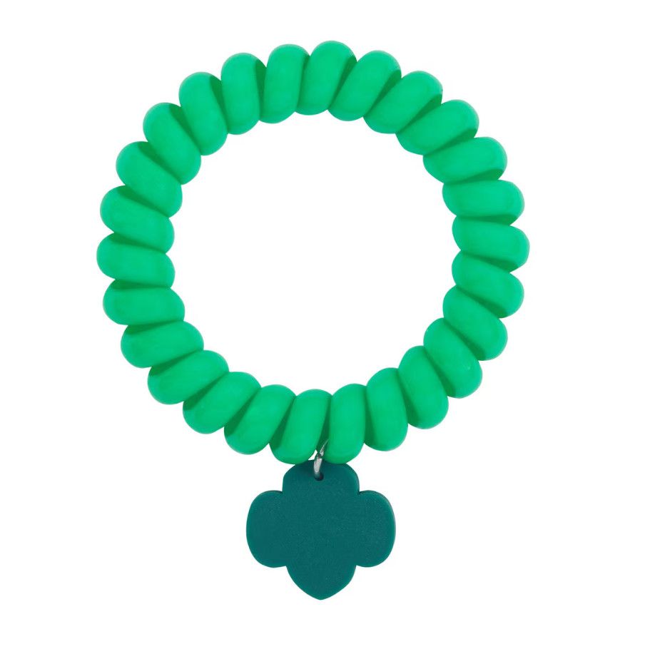 TREFOIL FUN FINDS SINGLE COIL HAIR TIE
