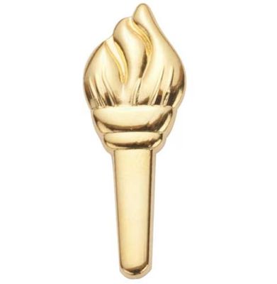 AMBASSADOR TORCH AWARD PIN (GOLD)