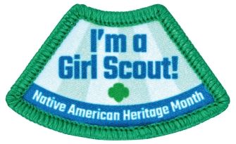 GIRL SCOUT NATIVE AMERICAN HERITAGE MONTH PATCH