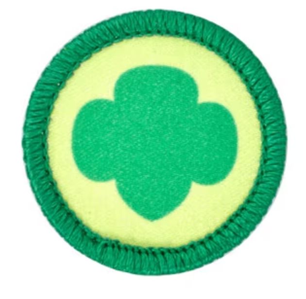 GIRL SCOUT TREFOIL CENTER PIECE PATCH
