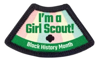 GIRL SCOUT BLACK HISTORY MONTH PATCH