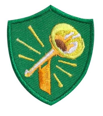TRUMPET TROOP CREST