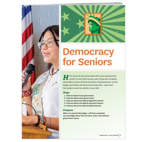 Democracy for Seniors Badge Requirements Pamphlet
