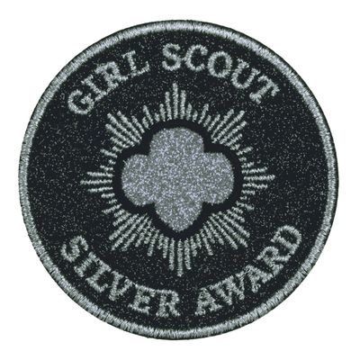 SILVER AWARD GLITTER SUPER FUN PATCH