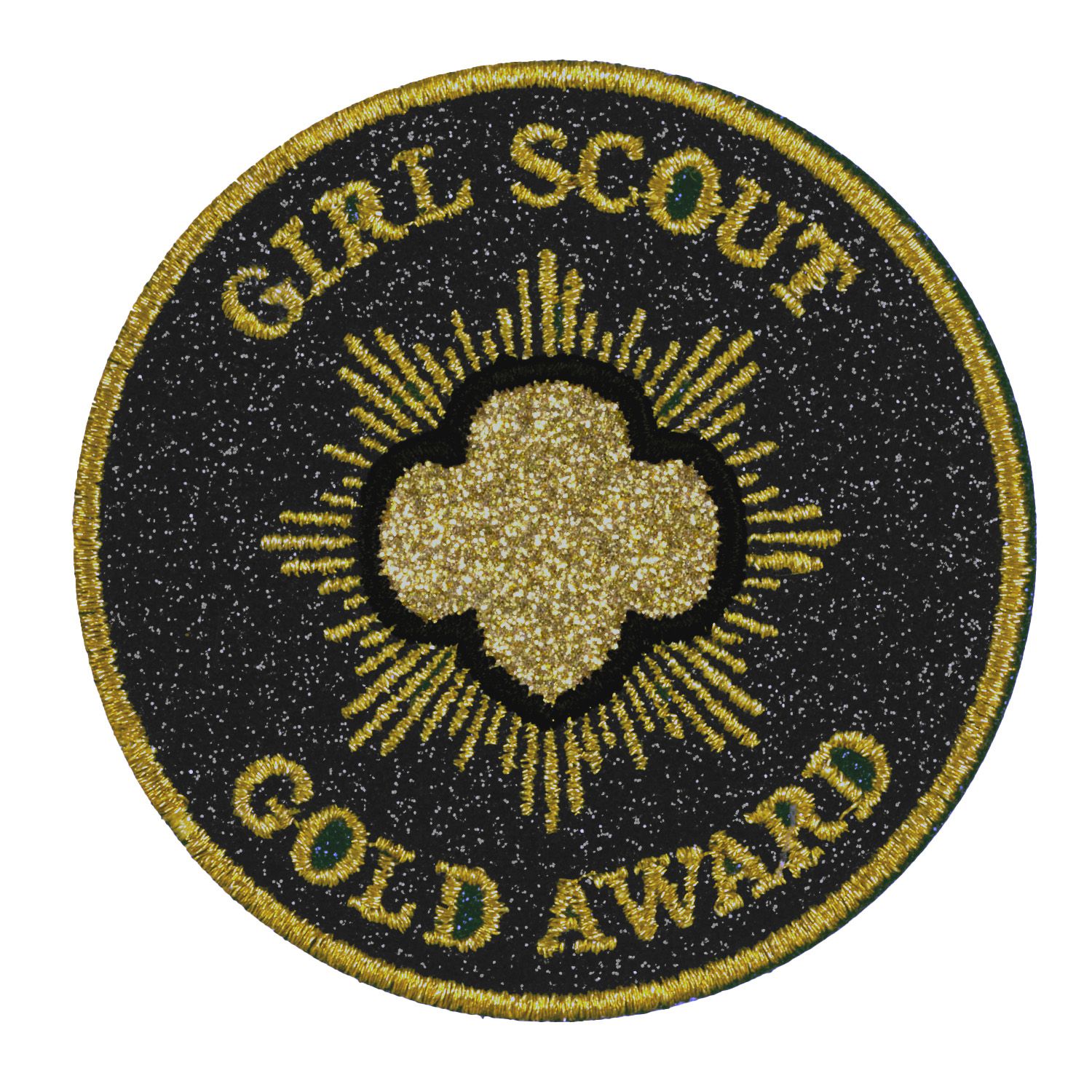 GOLD AWARD GLITTER SUPER FUN PATCH